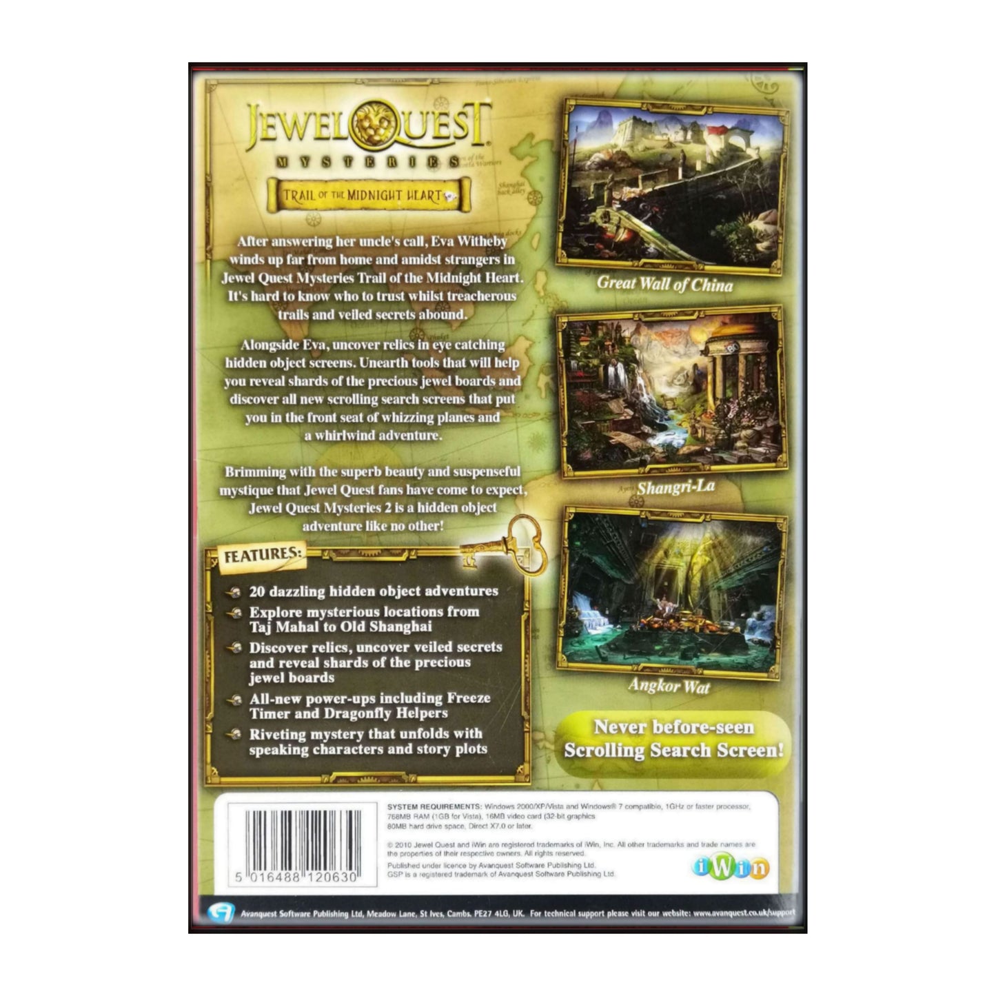 Jewel Quest Mysteries: Trail Of The Midnight Heart + Jewel Quest Solitaire