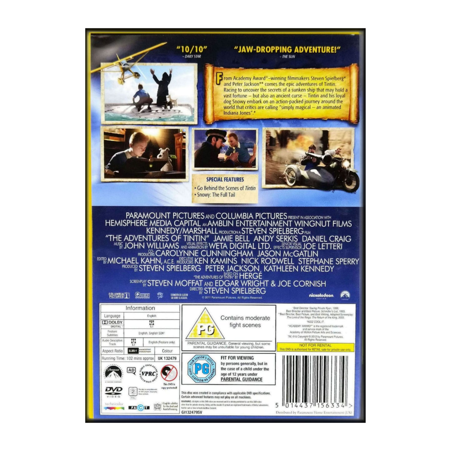 Tintin: The Adventures Of Tintin: The Secret Of The Unicorn