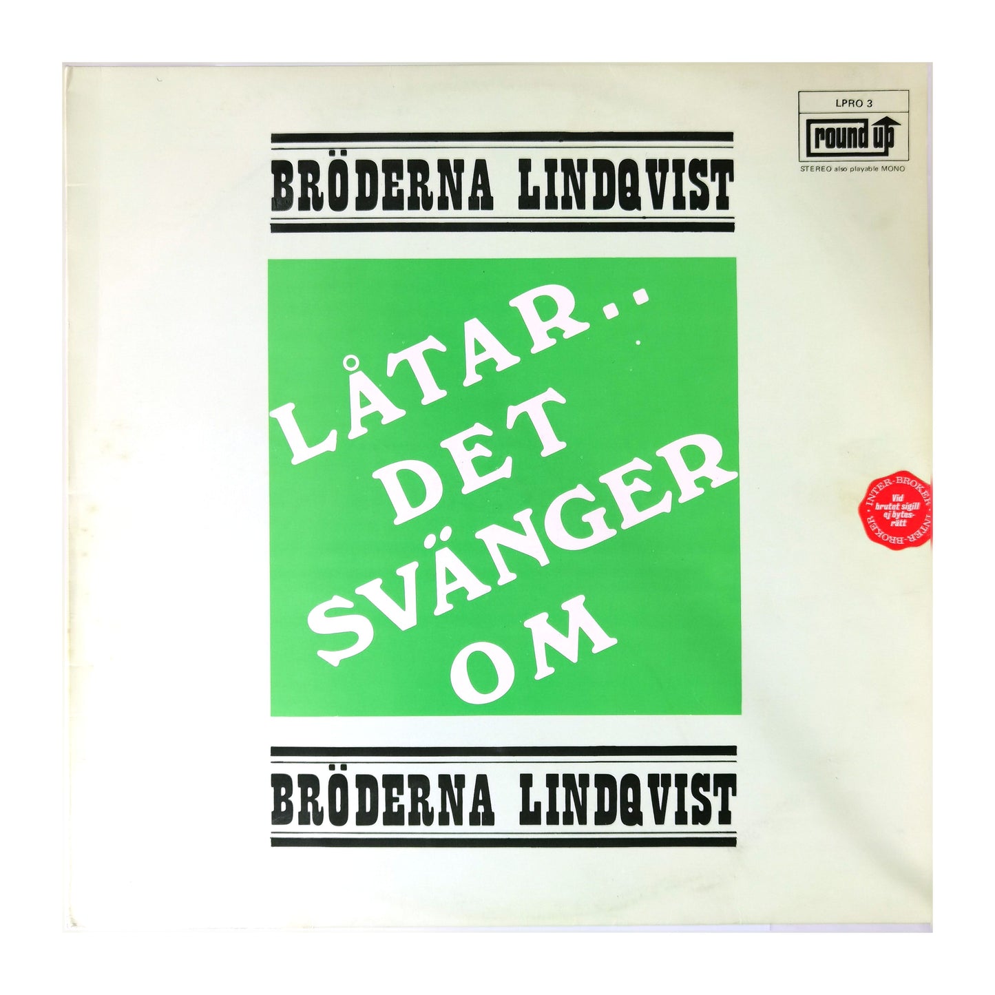 Bröderna Lindqvist: Låtar Det Svänger Om