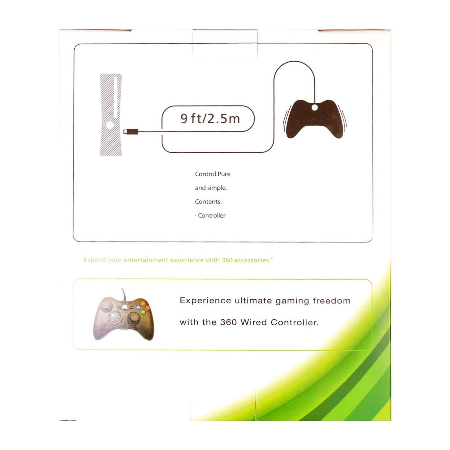 XBOX 360: Controller Wired (Red)