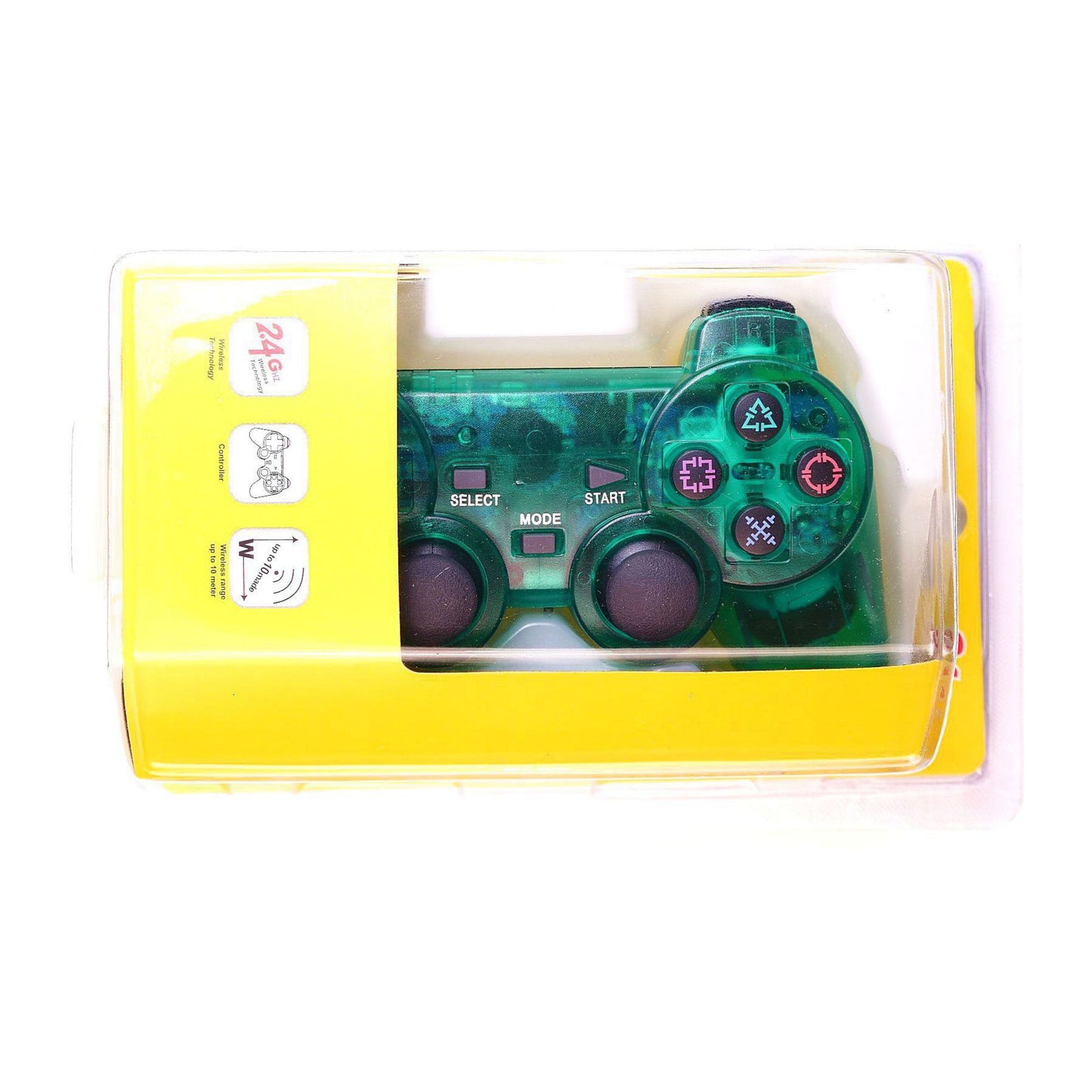 PlayStation 2: Controller Wireless (GREEN TRANSPARENT)