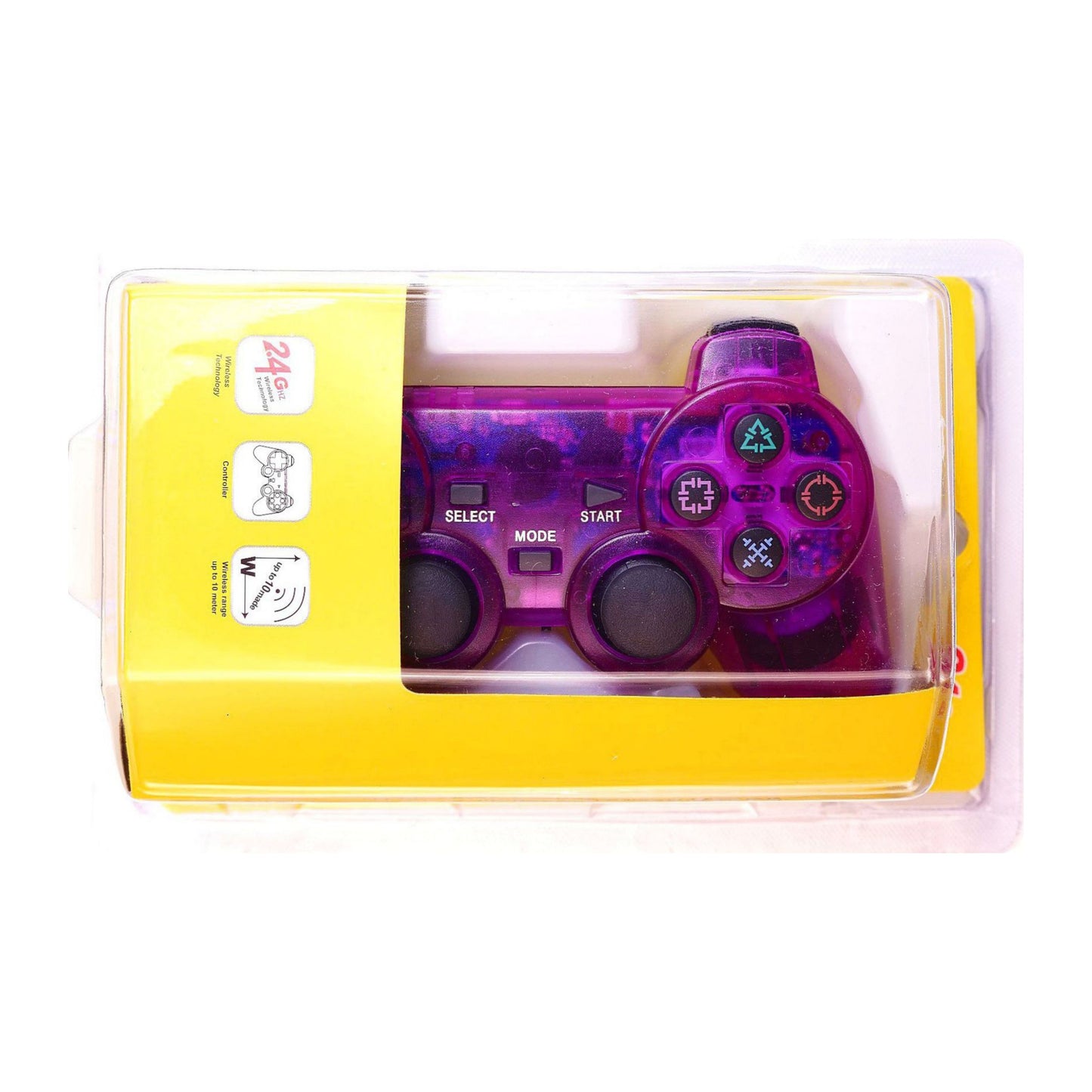 PlayStation 2: Controller Wireless (PURPLE TRANSPARENT)