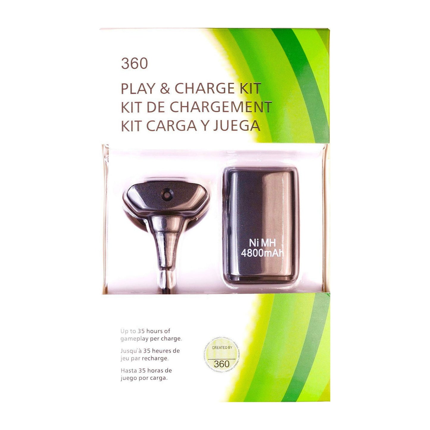 XBOX 360: Charge Kit (Black)