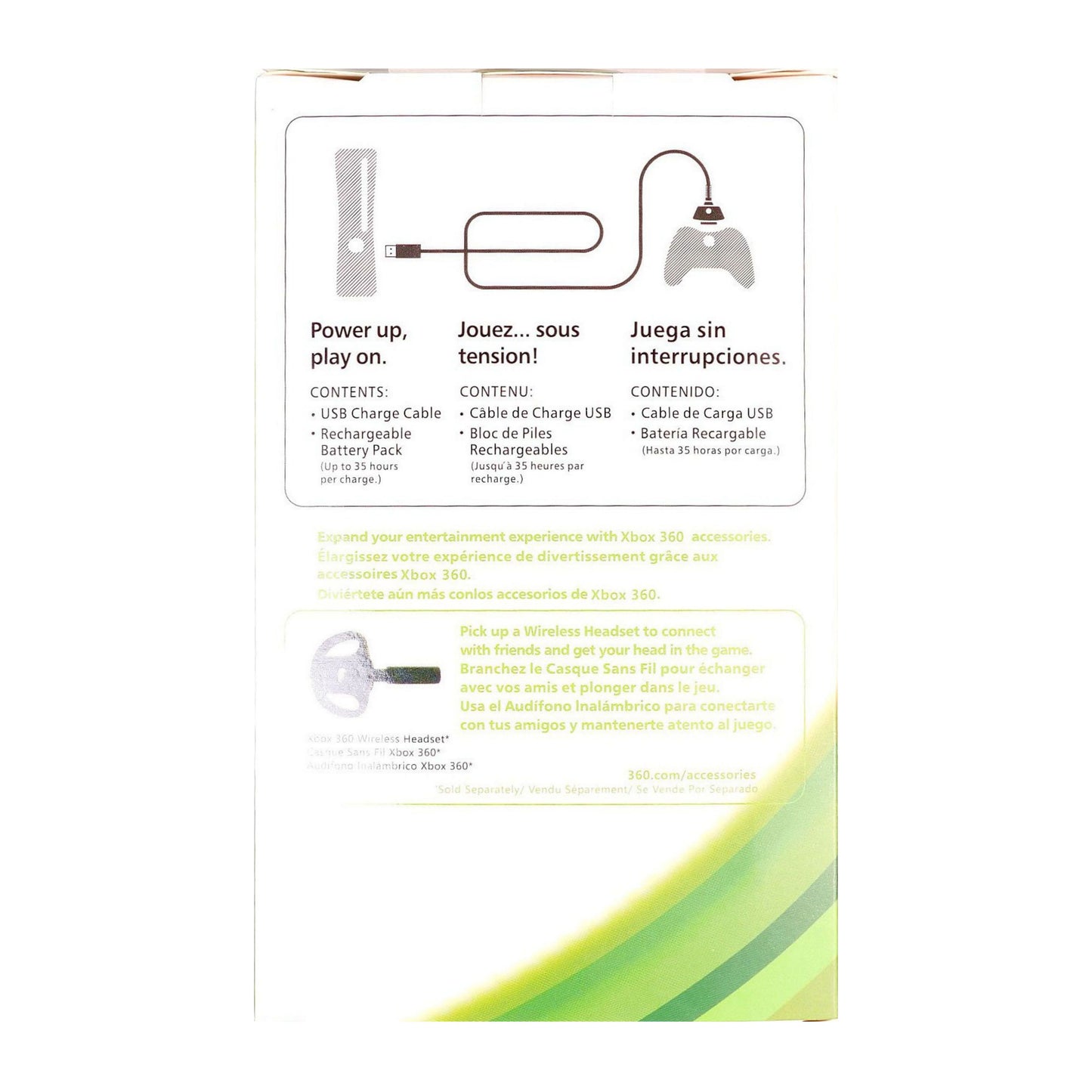 XBOX 360: Charge Kit (Black)