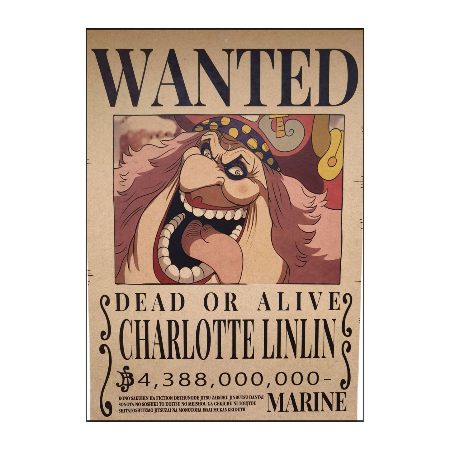One Piece: Wanted Poster Charlotte Linlin 4388000000 (420mm x 285mm)