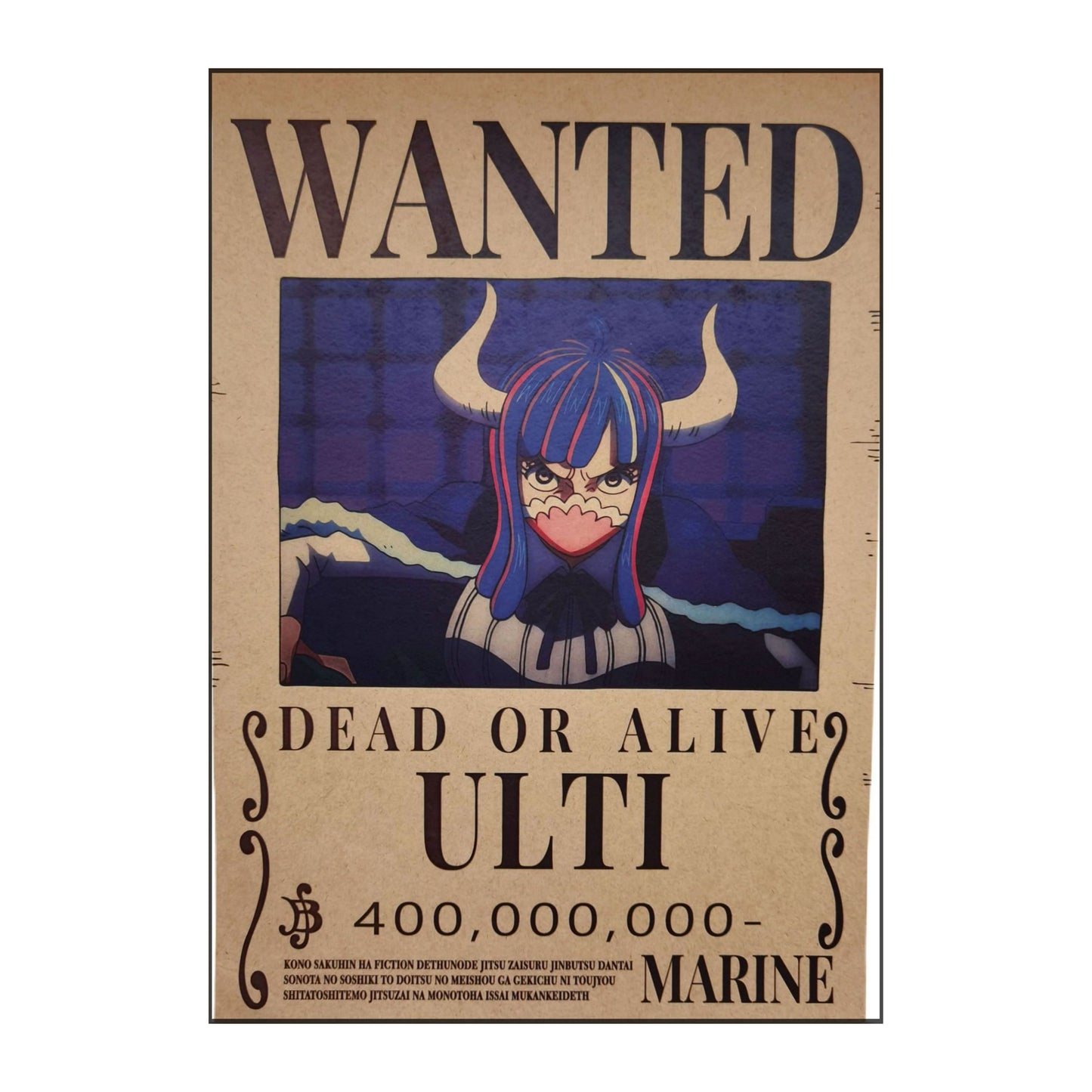 One Piece: Wanted Poster Ulti 400000000 (420mm x 285mm)