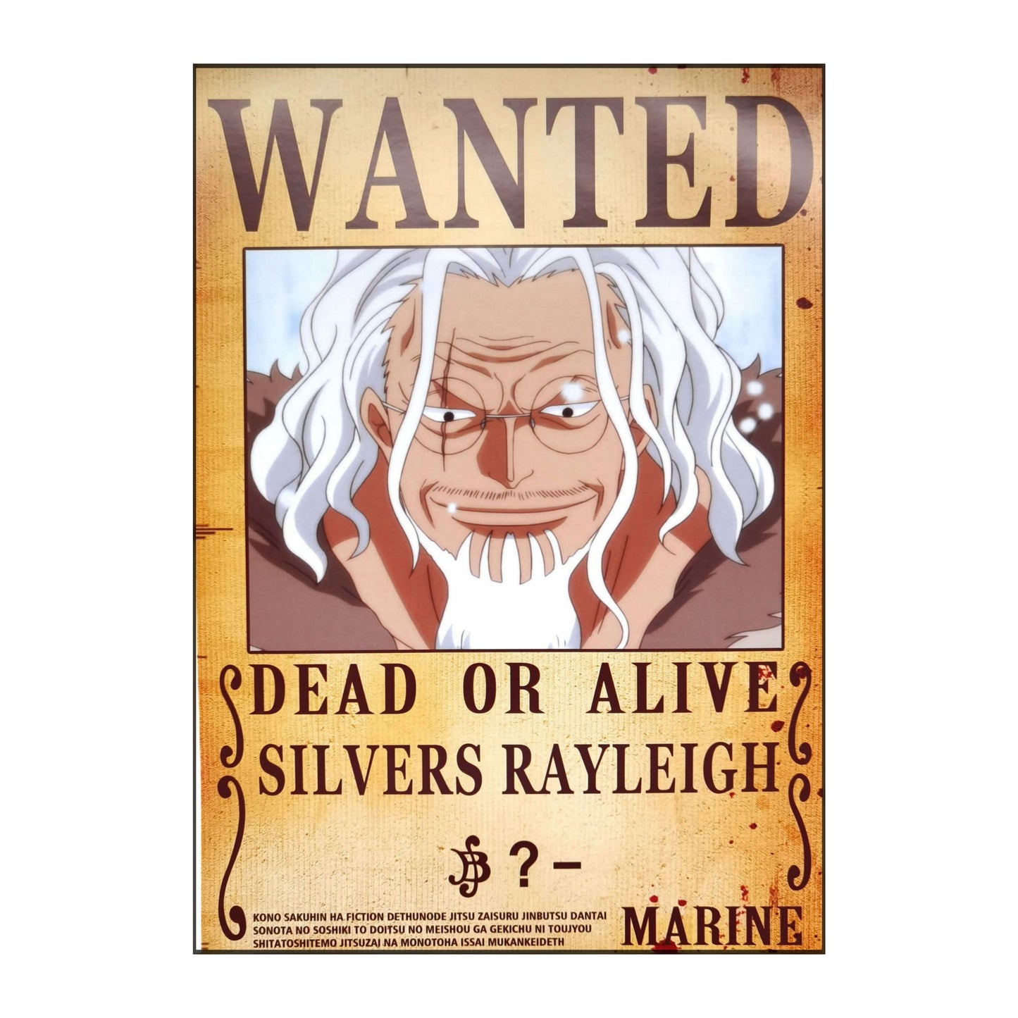 One Piece: Wanted Poster Silvers Rayleigh ? (ART2) (420mm x 285mm)