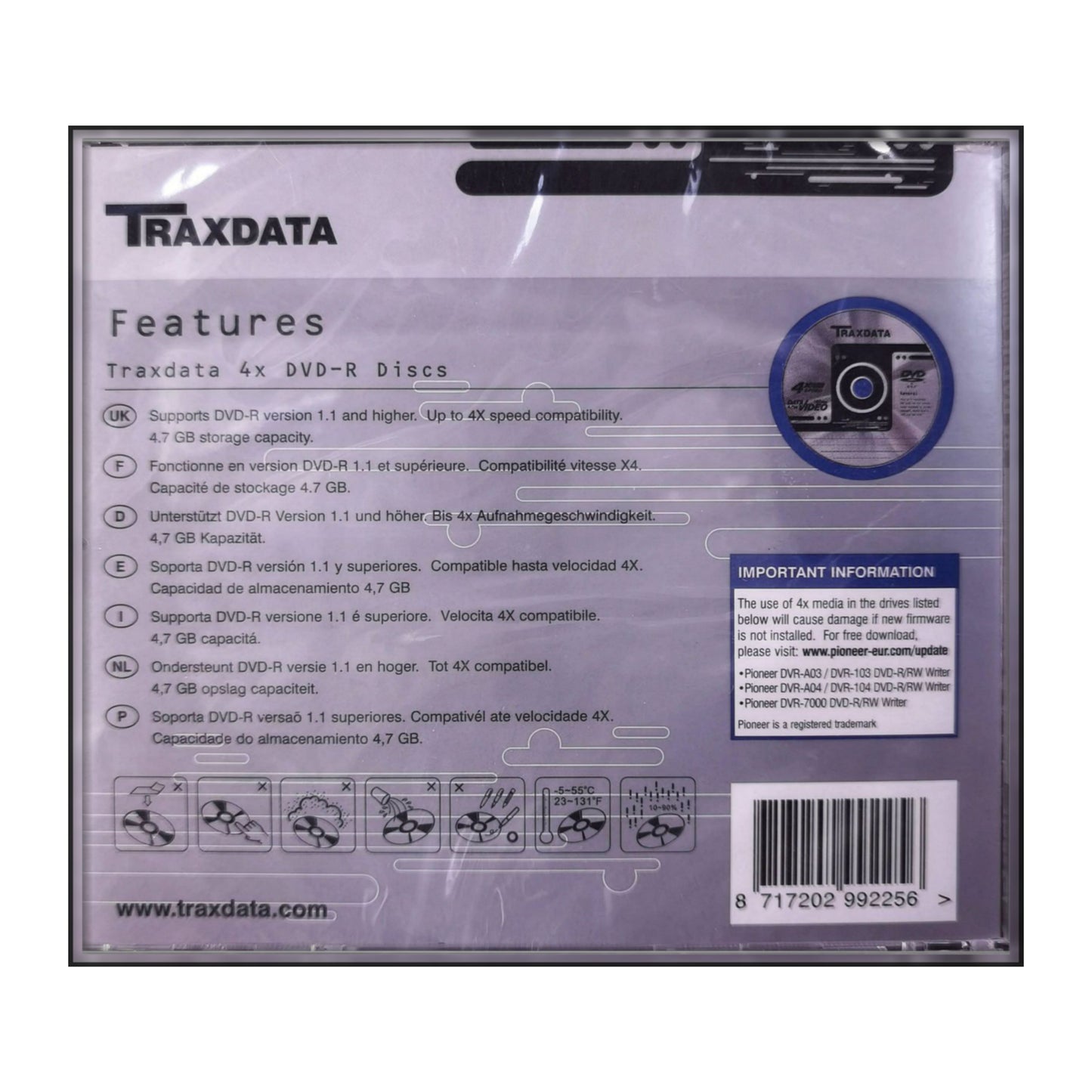DVD-R (4.7GB) Traxdata
