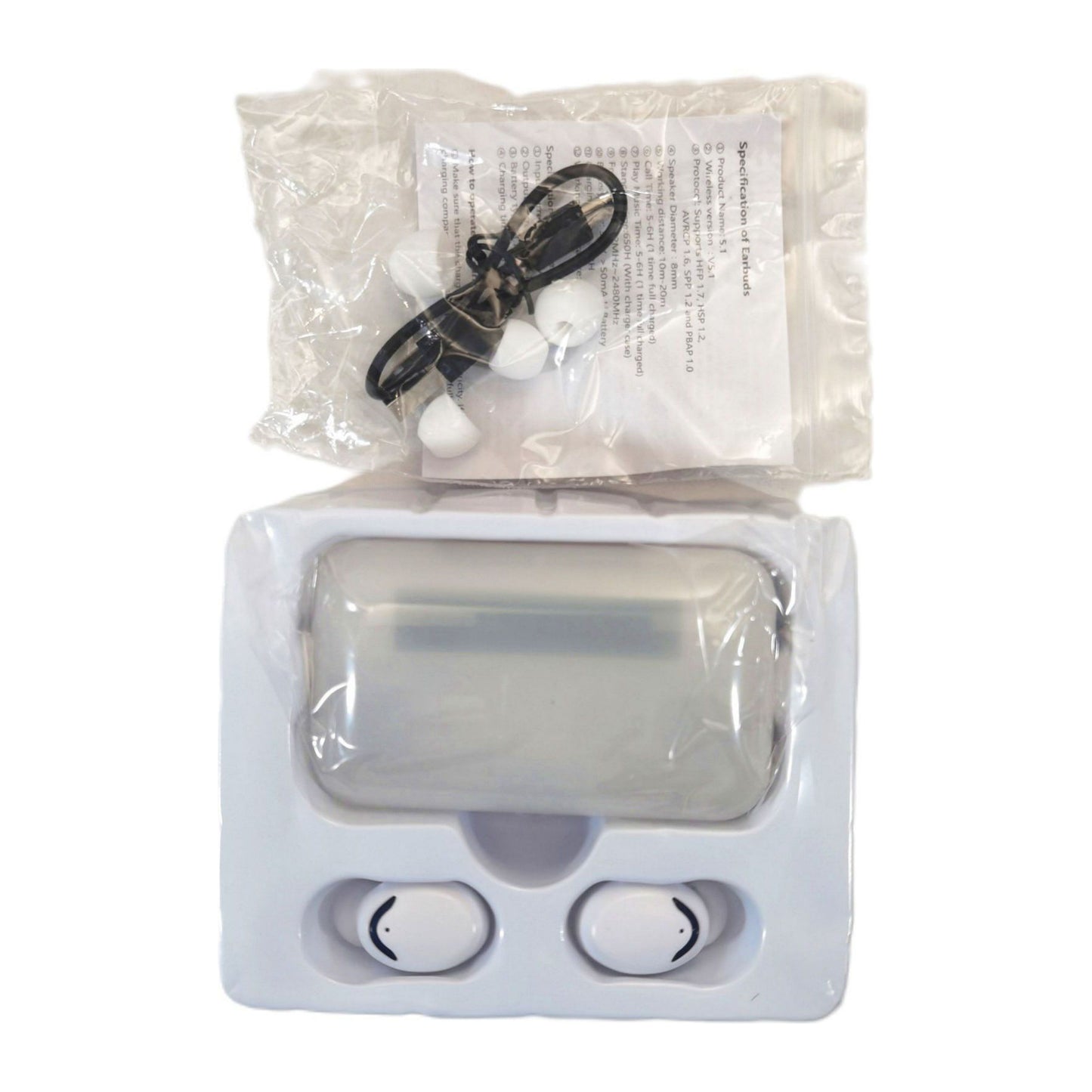 Headset: TWS BTW-F9-5 (White)