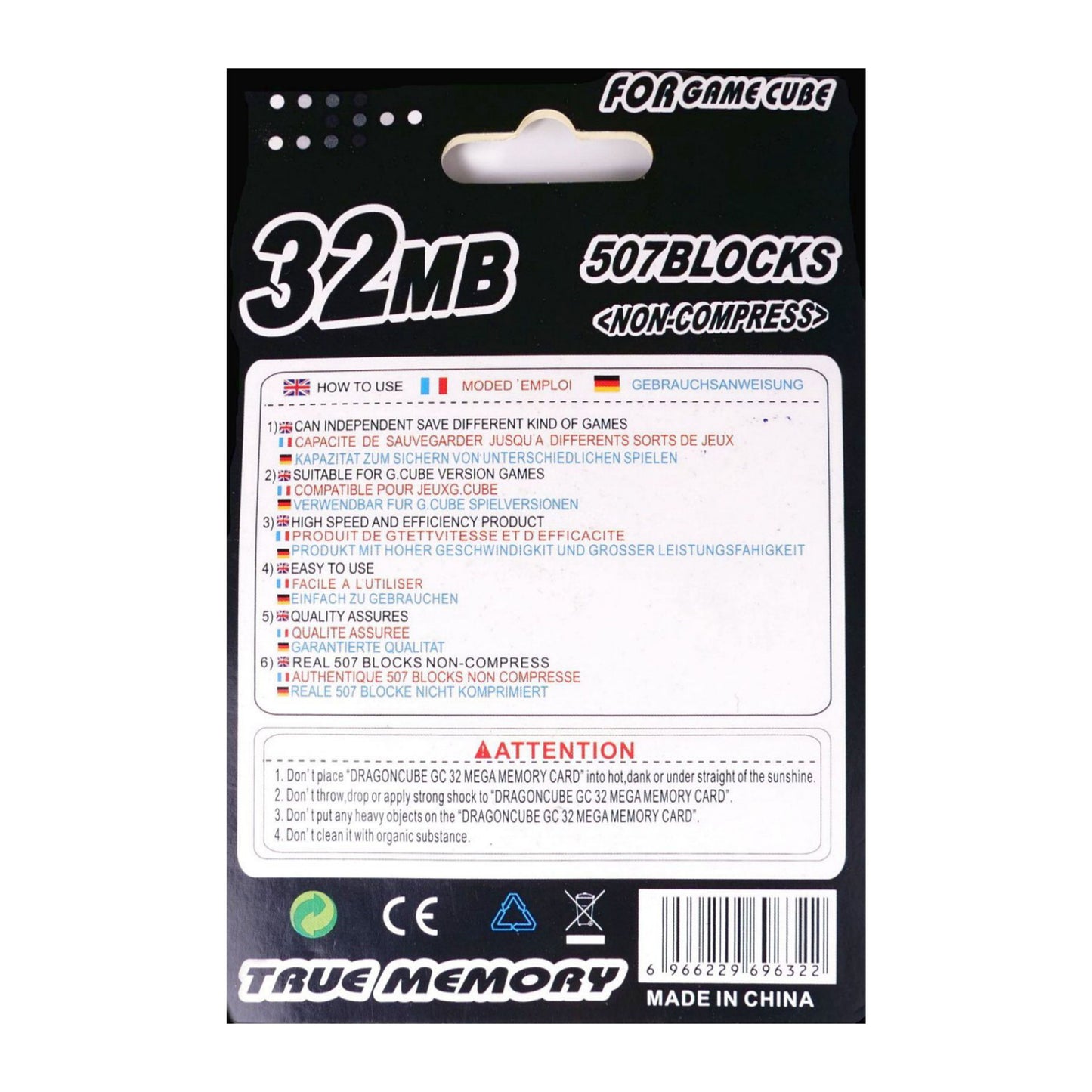 Nintendo GC: Memory Card (32MB) (Black)