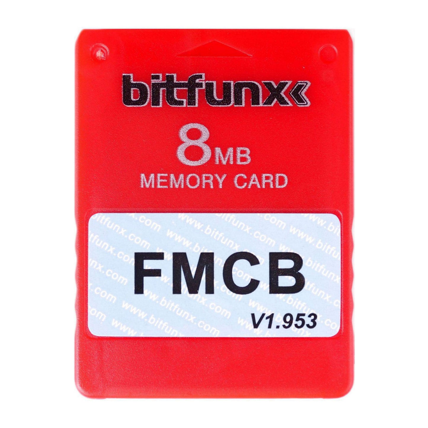 PlayStation 2: Memory Card (8MB) FMCB V1.953 (Red) PS2