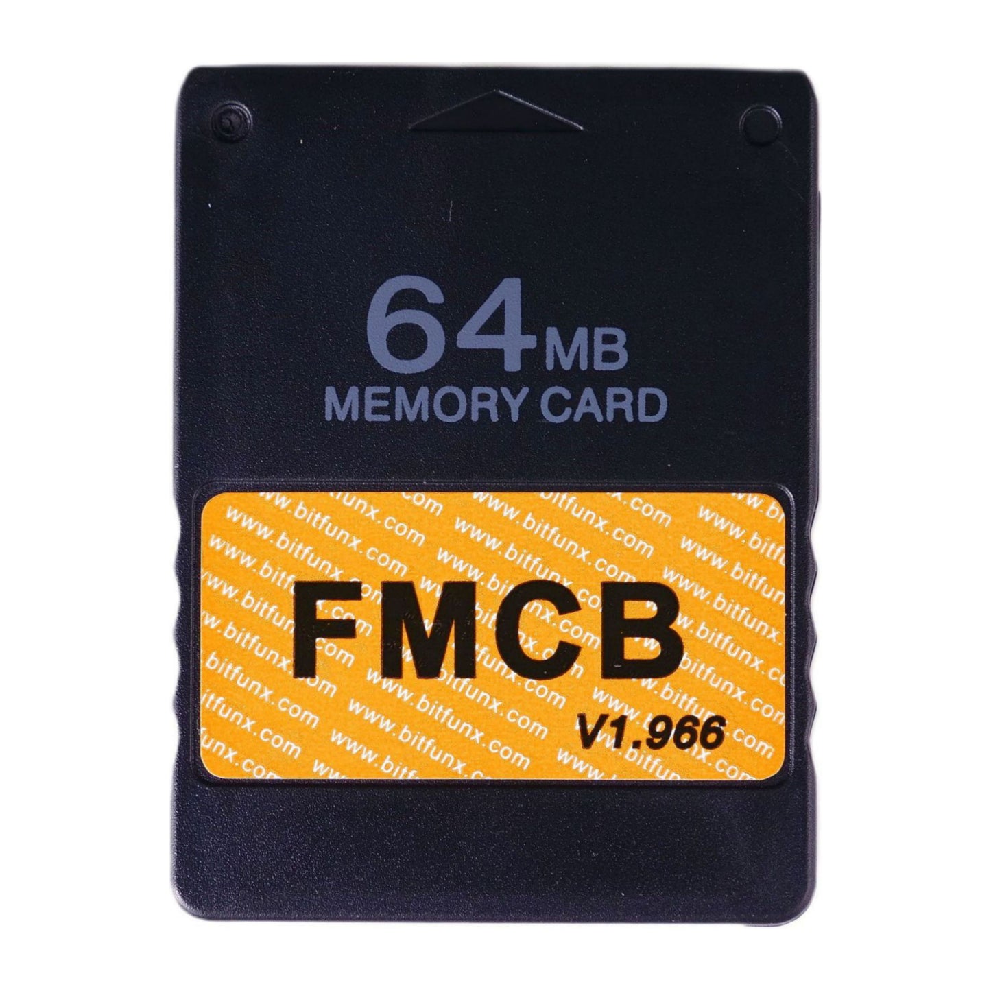 PlayStation 2: Memory Card (64MB) FMCB V1.966 (Black) PS2