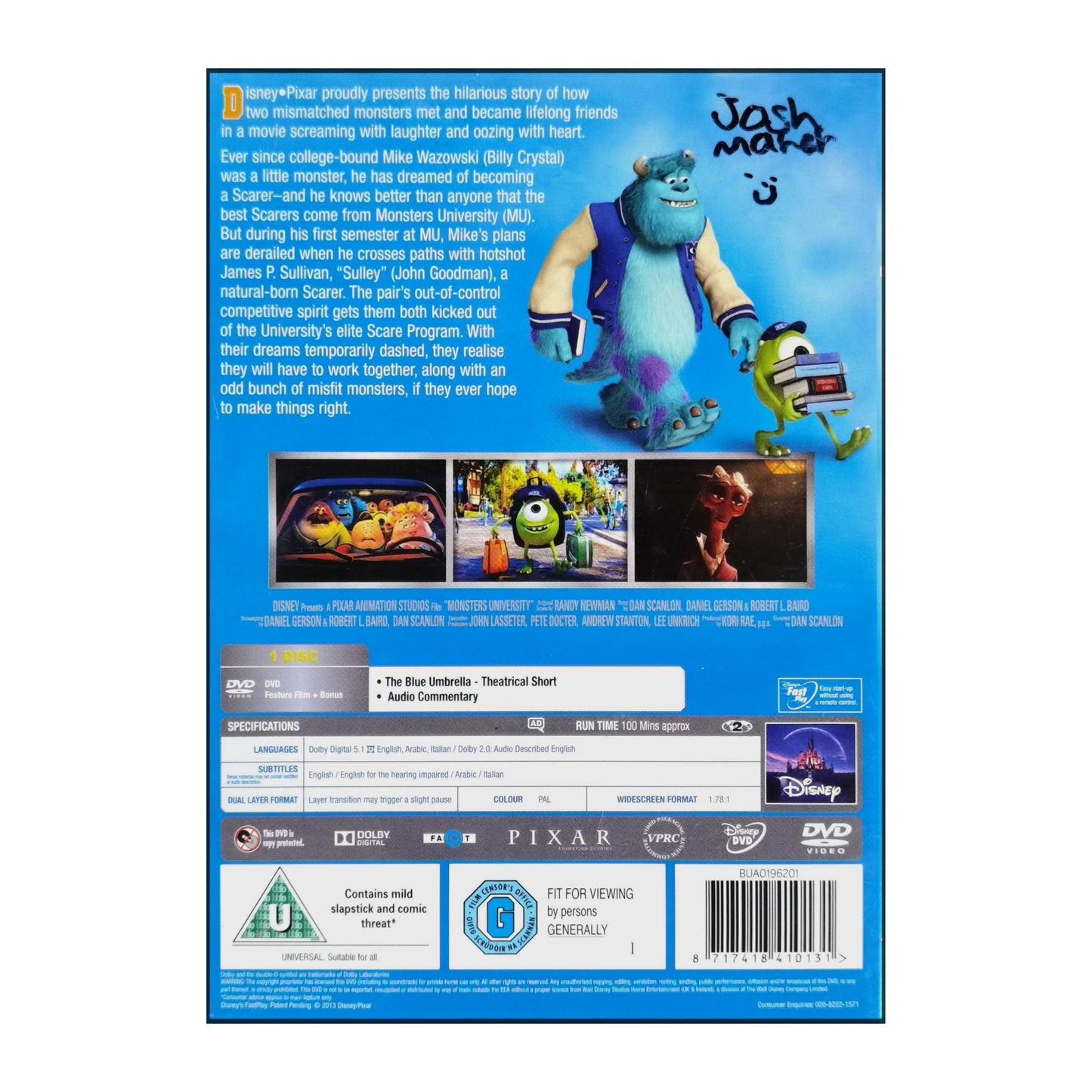 Monsters Inc: Monsters University