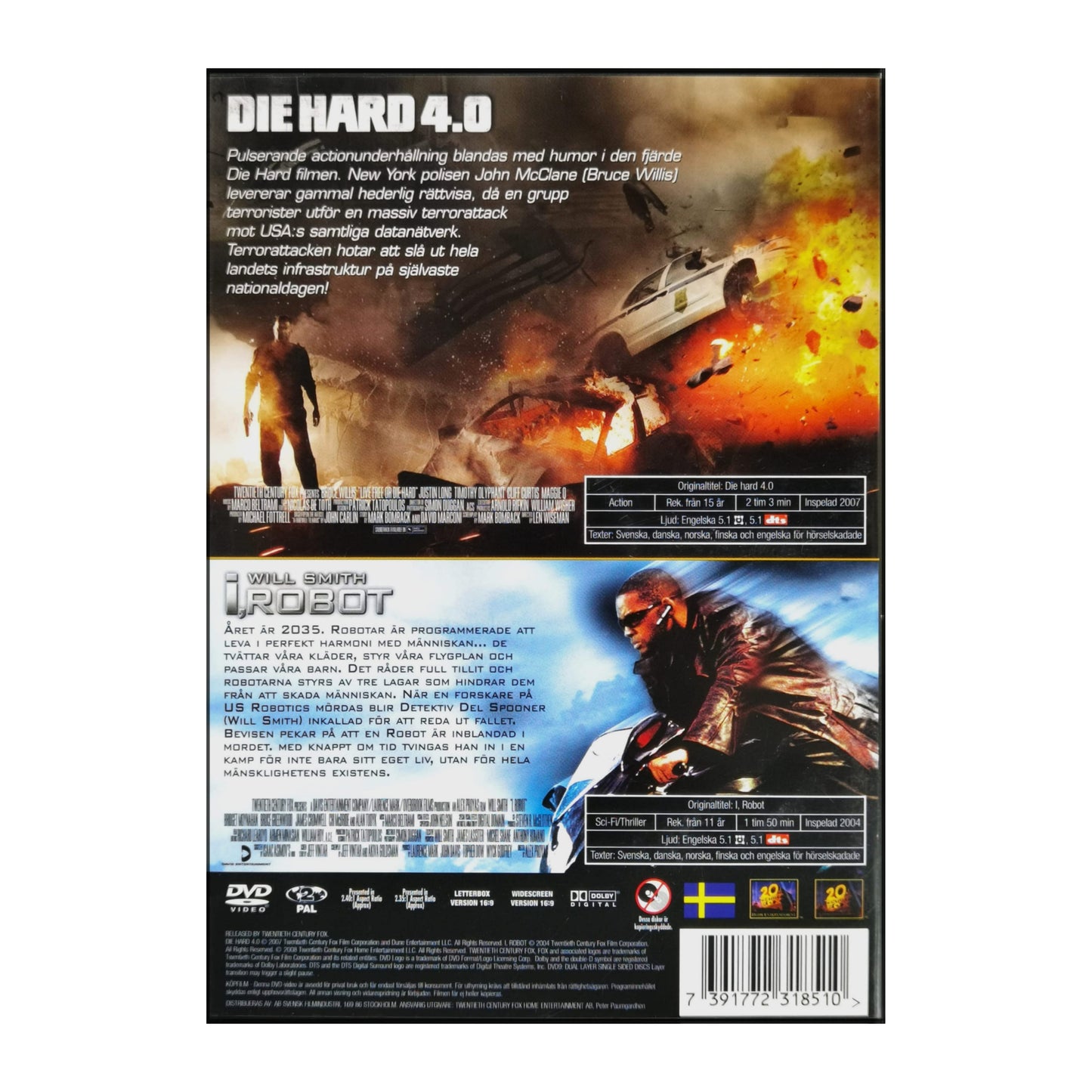 Die Hard 4.0 + I Robot