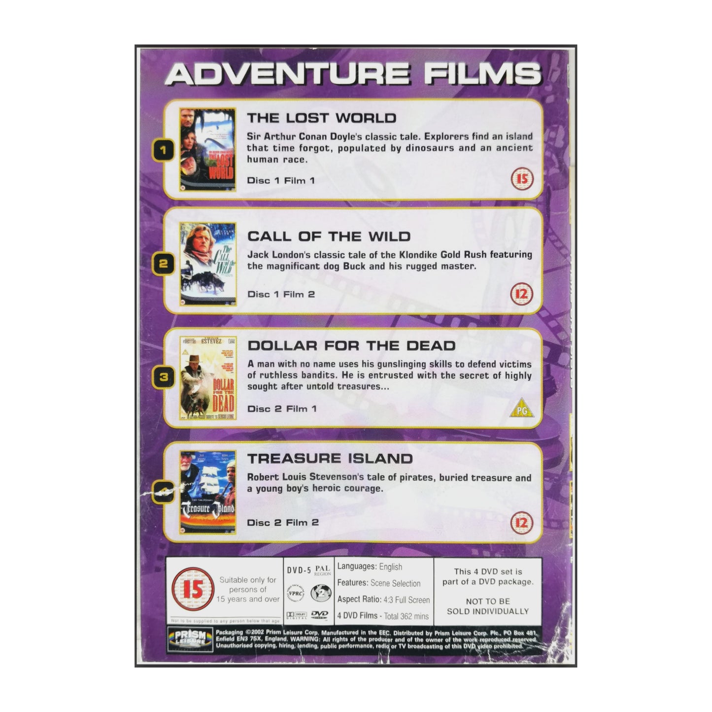 4 Great Dvd Movies Adventure Films