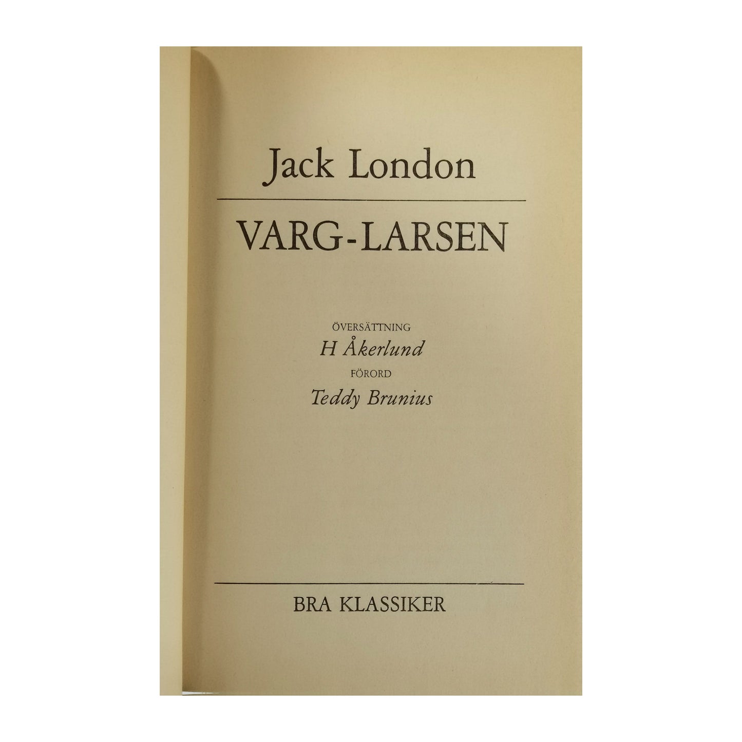 Jack London: Varg-Larsen