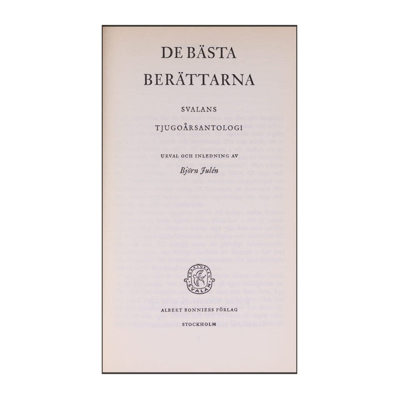 Björn Falin: De Bästa Berättarna