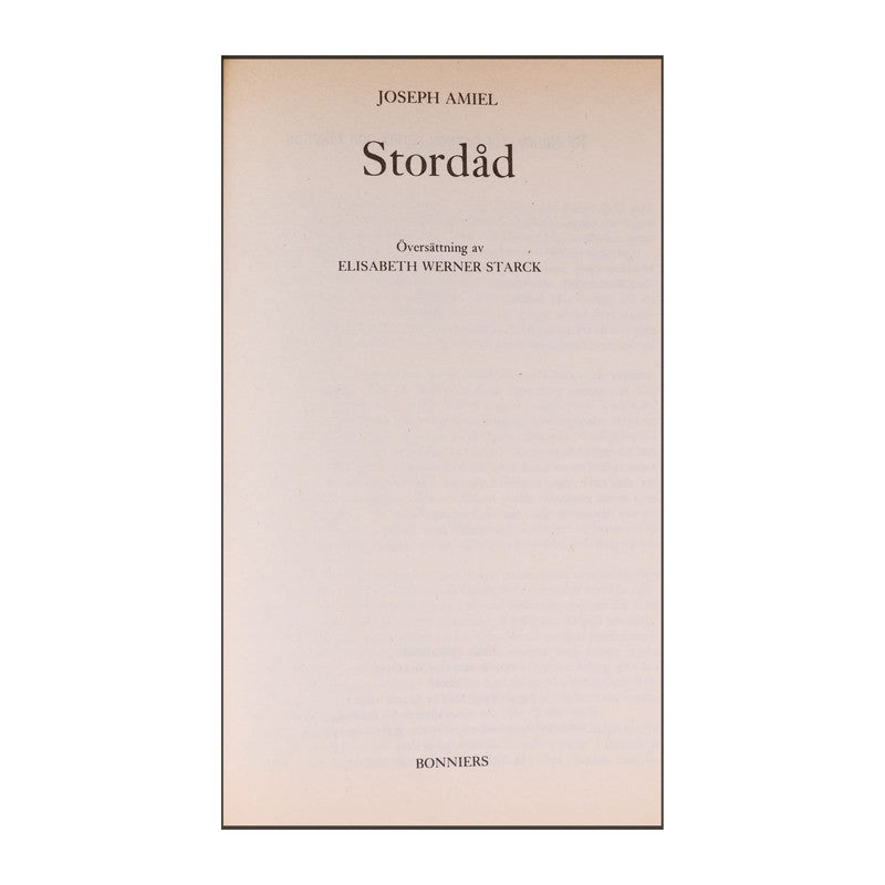 Joseph Amiel: Stordåd