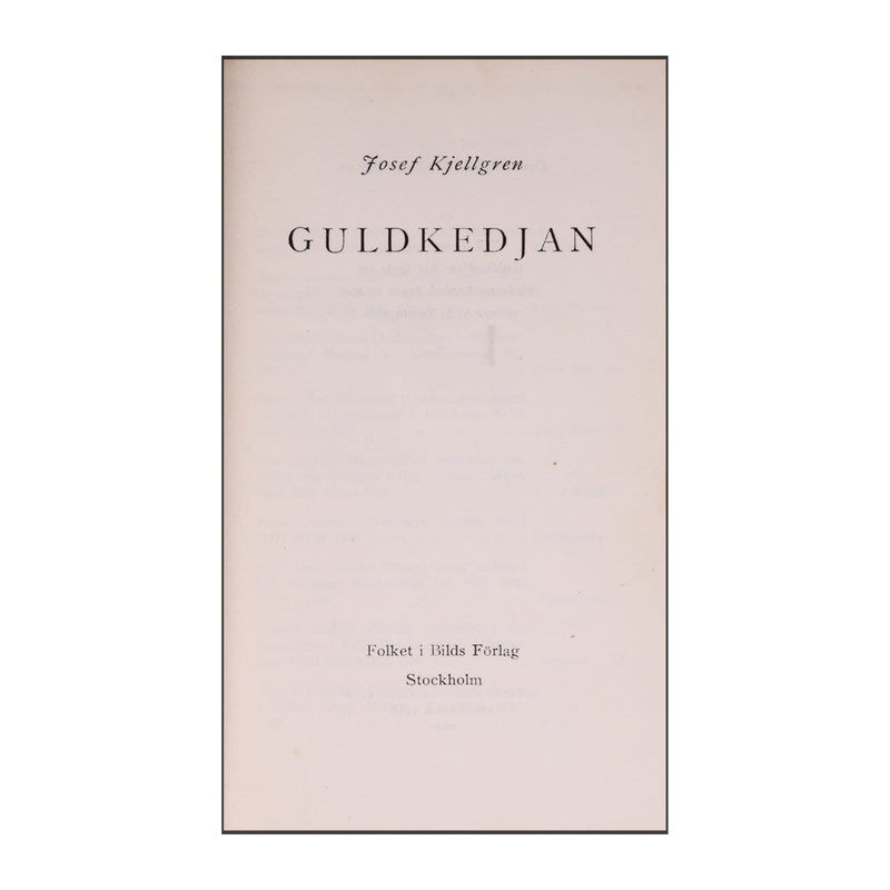 Josef Kjellgren: Guldkedjan