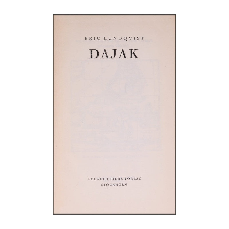 Eric Lundqvist: Dajak