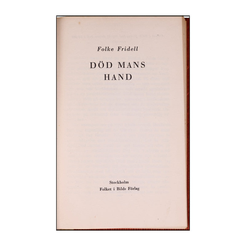 Folke Fridell: Död Mans Hand