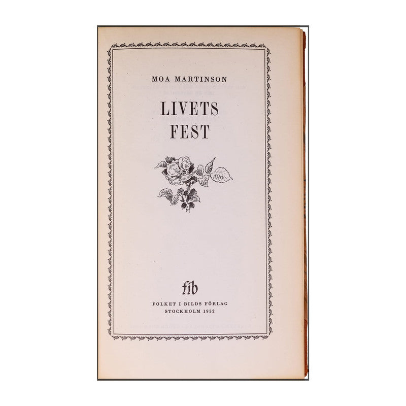 Moa Martinson: Livets Fest