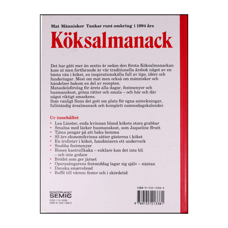 Carin Lindh: Köksalmanack 1994