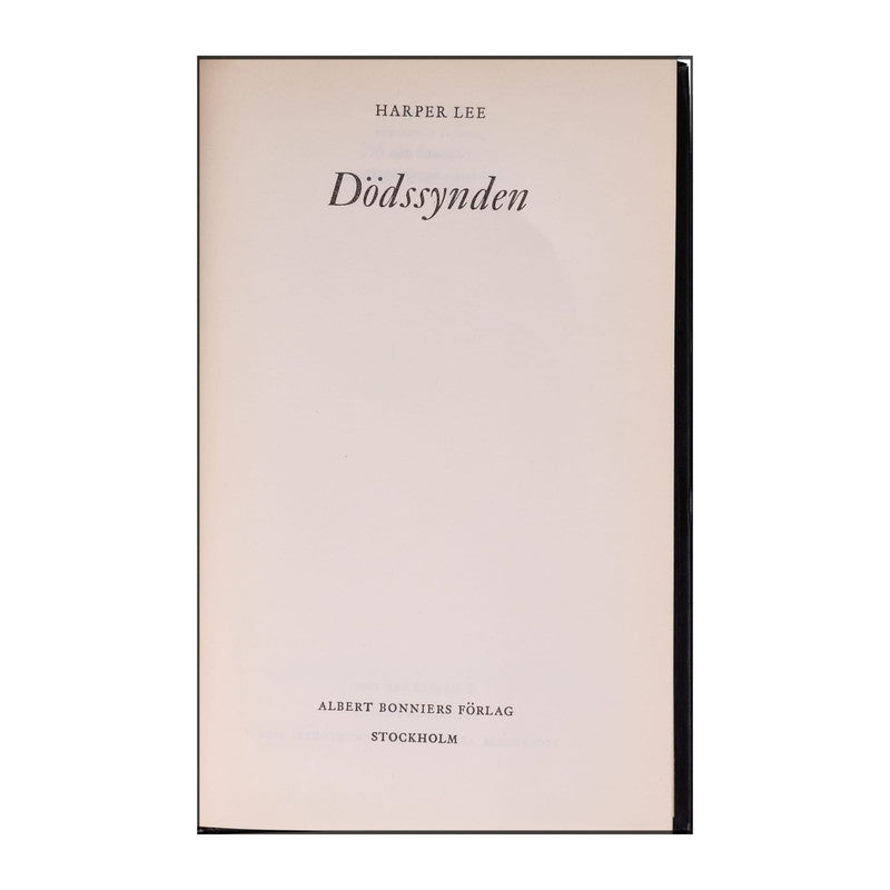 Harper Lee: Dödssynden
