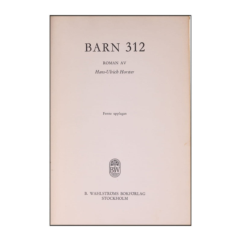 Hans-Ulrich Horster: Barn 312