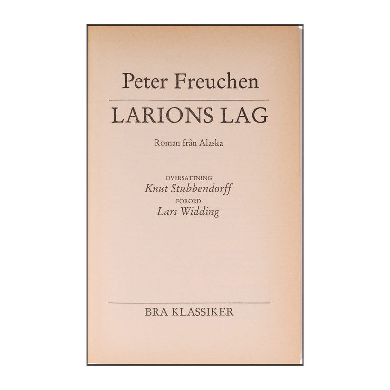 Peter Freuchen: Larions Lag
