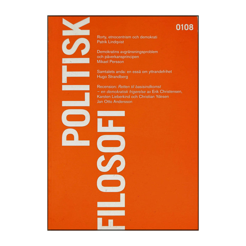 Politisk Filosofi 0108