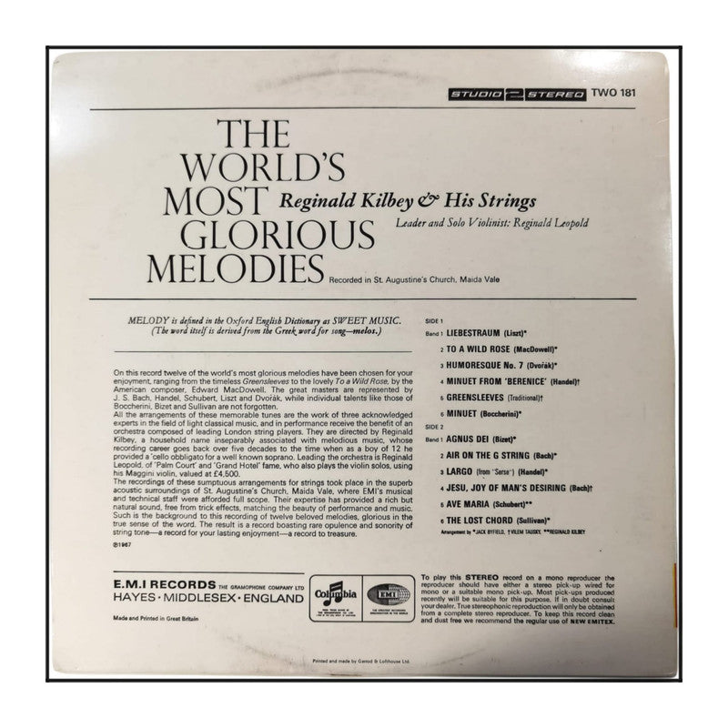 Reginald Kilbey And His Strings: The World'S Most Glorious Melodies