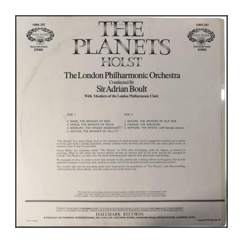 The London Philharmonic Orchestra: The Planets