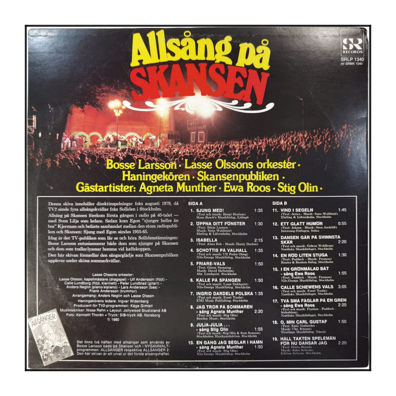 Bosse Larsson: Allsång På Skansen