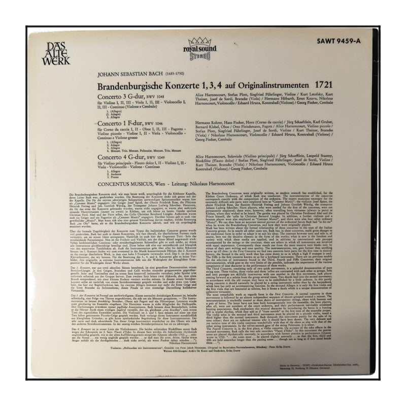 Johann Sebastian Bach: Brandenburgische Konzerte 134