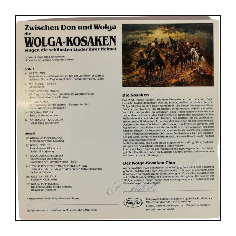 Der Wolga-Kosakenchor: Zwischen Don Und Wolga