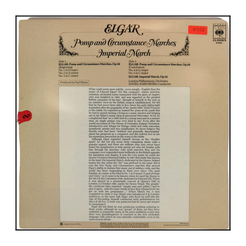 Daniel Barenboim: Pomp And Circumstance Marches - Imperial March