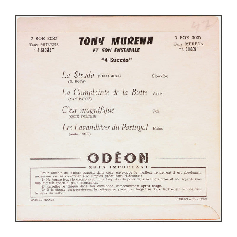 Tony Murena: 4 Succès
