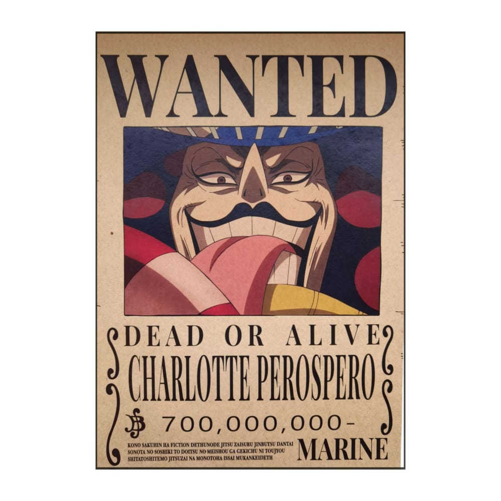One Piece: Wanted Poster Charlotte Perospero 700000000 (420Mm X 285Mm)