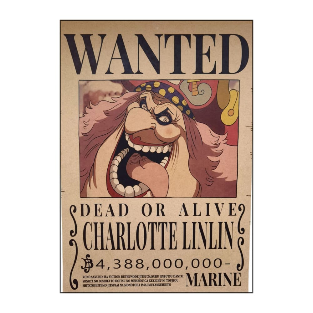 One Piece: Wanted Poster Charlotte Linlin 4388000000 (420Mm X 285Mm)