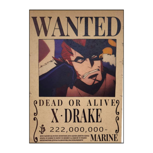 One Piece: Wanted Poster X. Drake 222000000 (2) (420Mm X 285Mm)