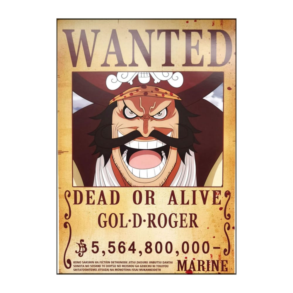 One Piece: Wanted Poster Gol D. Roger 5564800000 (Art2) (420Mm X 285Mm)
