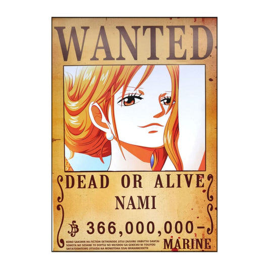 One Piece: Wanted Poster Nami 366000000 (420Mm X 285Mm)