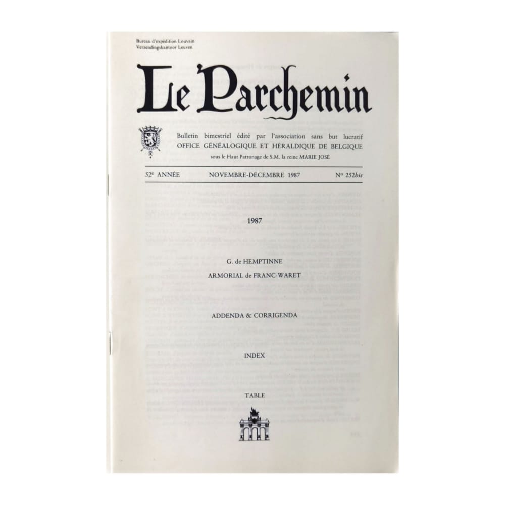 Le Parchemin 1987 No 252 Extra