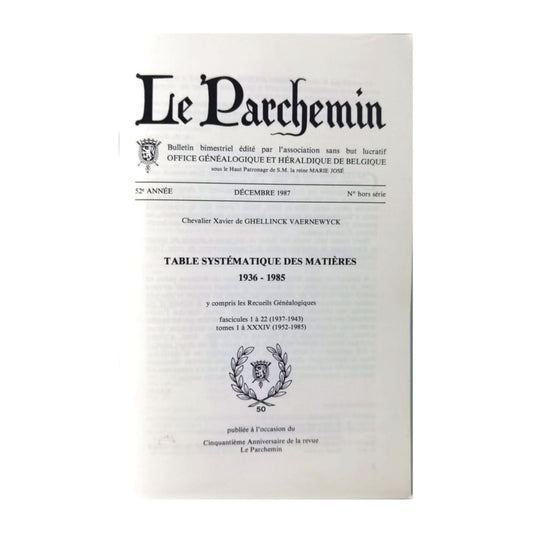 Le Parchemin 1987 No Hors Serie