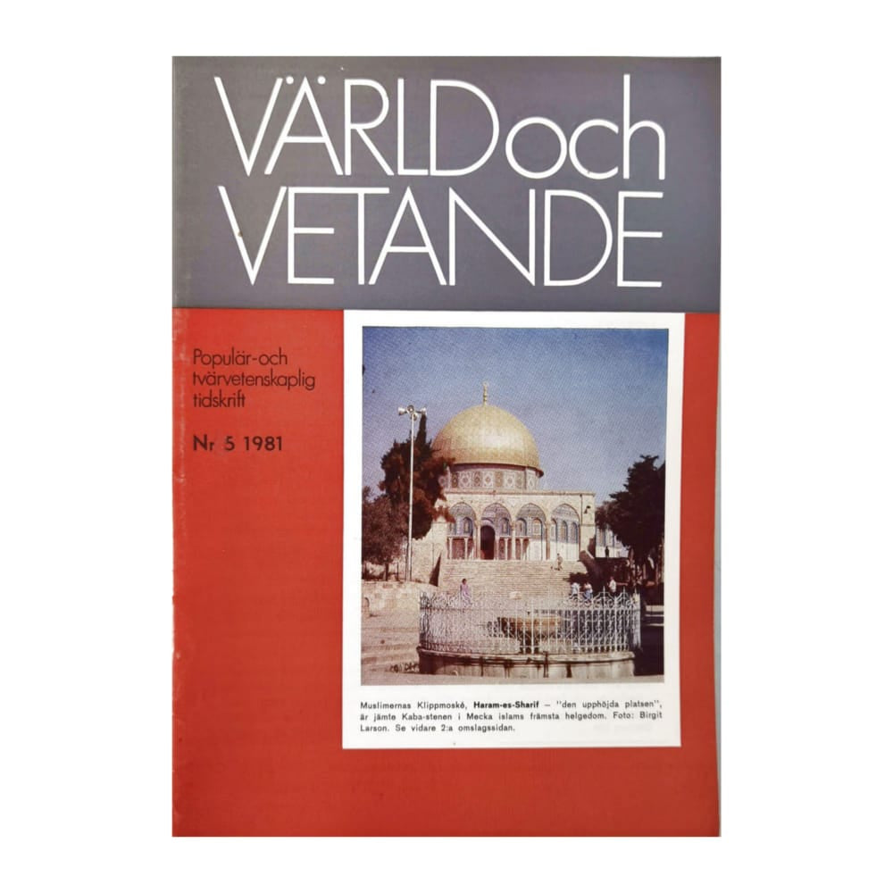 Värld Och Vetande 1981 Nr 5