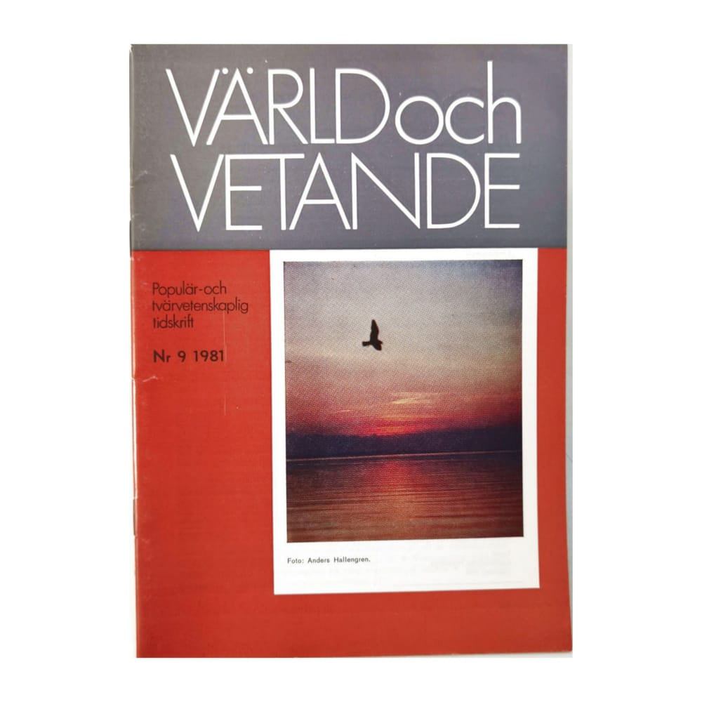 Värld Och Vetande 1981 Nr 9