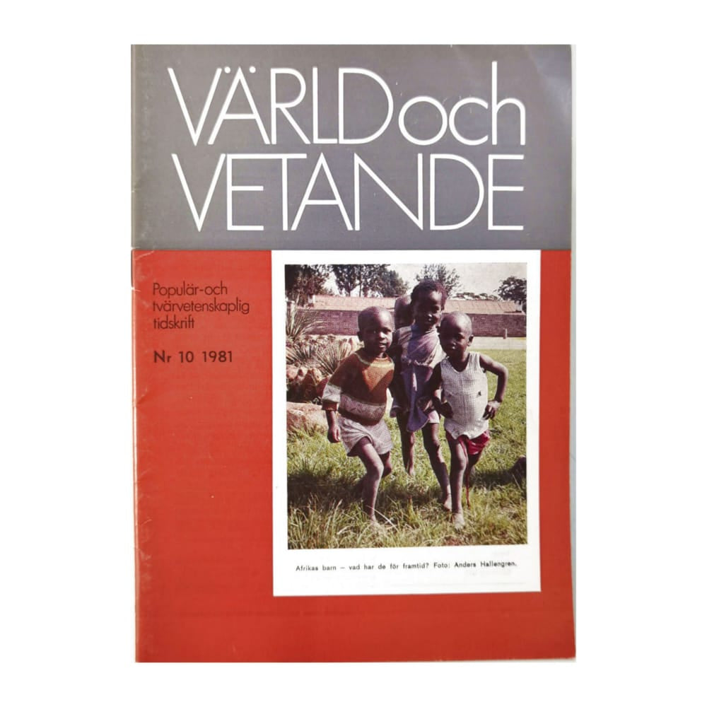 Värld Och Vetande 1981 Nr 10