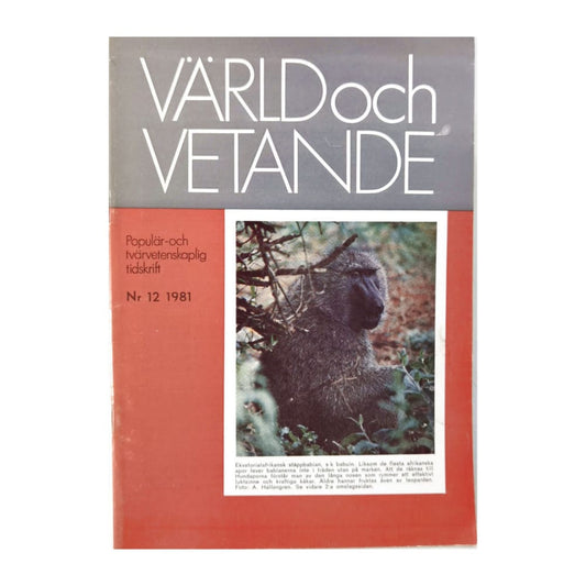 Värld Och Vetande 1981 Nr 12