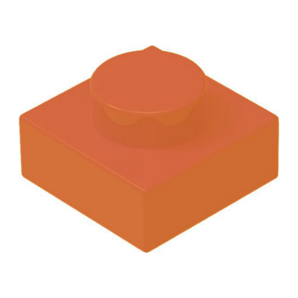 Building Blocks Brick (Orange) (100Pcs)